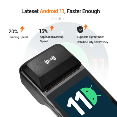 Android 11 H8 betaalt de Eindpos Lezer van de Machinenfc Kaart Pos Terminal