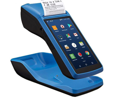 Van de het Systeemscanner van Barwayandroid het Touche screen Handbediende Pos Eindmachine met Printer