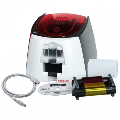 Evolis Badgy 100/200 Printer Thermal Direct Printing PVC ID Card Printer met een enkele zijde